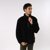 Omnitau Men's Burford Oversized Full Zip Fleece - Black