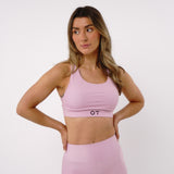 Omnitau Women's Tasmania Racerback Gym Sports Bra - Verde Pink