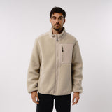 Omnitau Men's Burford Oversized Full Zip Fleece - Cream