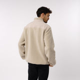 Omnitau Men's Burford Oversized Full Zip Fleece - Cream