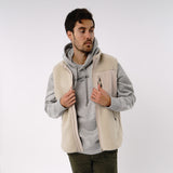 Omnitau Men's Burford Soft Feel Fleece Gilet - Cream