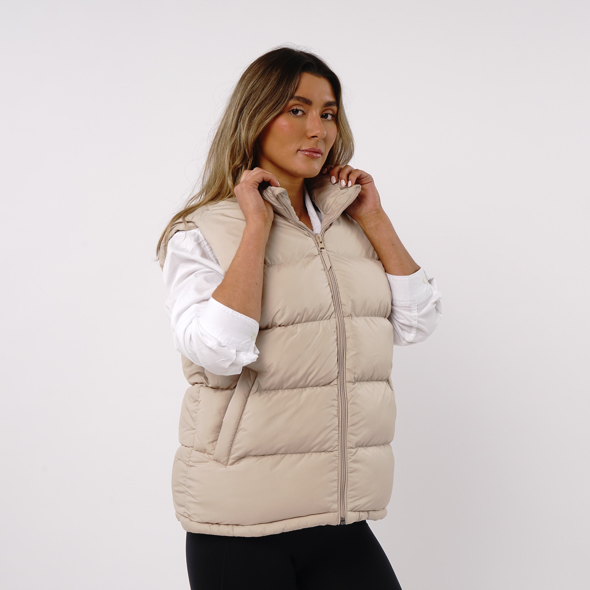 Omnitau Women's Calgary Super Padded Ultra Warm Gilet - Cream