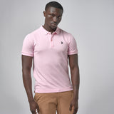 Omnitau Men's Prime Organic Cotton Short Sleeve Polo Shirt - Cotton Pink