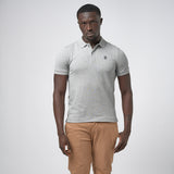 Omnitau Men's Drive Organic Cotton Polo Shirt - Heather Grey