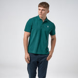 Omnitau Men's Drive Organic Cotton Polo Shirt - Bottle Green