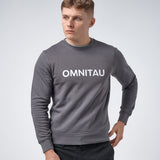Omnitau Men's OmniX Organic Cotton Crew Neck Omni Sweatshirt - Anthracite Grey
