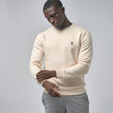 Omnitau Men's Prime Organic Cotton Crew Neck Sweatshirt - Cream