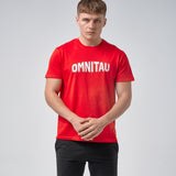 Omnitau Men's Drive Organic Cotton Outfitter Crew Neck T-Shirt - Red