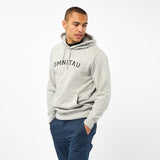 Omnitau Men's Varsity Organic Cotton Medium Fit Hoodie - Heather Grey