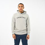 Omnitau Men's Varsity Organic Cotton Medium Fit Hoodie - Heather Grey