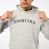 Omnitau Men's Varsity Organic Cotton Medium Fit Hoodie - Heather Grey