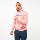 Omnitau Men's Varsity Organic Cotton Medium Fit Hoodie - Light Pink