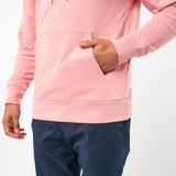 Omnitau Men's Varsity Organic Cotton Medium Fit Hoodie - Light Pink