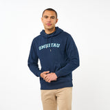 Omnitau Men's Varsity Organic Cotton Medium Fit Hoodie - Navy