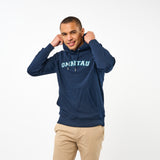 Omnitau Men's Varsity Organic Cotton Medium Fit Hoodie - Navy