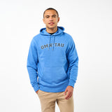 Omnitau Men's Varsity Organic Cotton Medium Fit Hoodie - Mid Blue