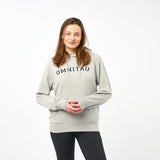 Omnitau Women's Varsity Organic Cotton Medium Fit Hoodie - Heather Grey