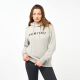 Omnitau Women's Varsity Organic Cotton Medium Fit Hoodie - Heather Grey