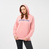 Omnitau Women's Varsity Organic Cotton Medium Fit Hoodie - Light Pink