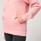 Omnitau Women's Varsity Organic Cotton Medium Fit Hoodie - Light Pink