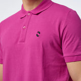 Omnitau Men's Drive Organic Cotton Avant Polo Shirt - Mid Pink