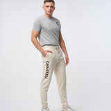 Omnitau Men's Prime Organic Cotton Jogger Sweat Pants - Cream Natural