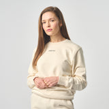 Omnitau Women's Ellyse Organic Cotton Medium Fit Sweatshirt - Cream