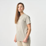 Omnitau Women's Soho Organic Cotton Crew Neck T-Shirt - Opal Grey