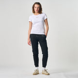Omnitau Women's Tulsa Organic Cotton Casual Fit Jogger Sweat Pants - Black