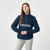 Omnitau Women's OmniX Organic Cotton Omni 1/4 Zip Mid Layer Fleece - French Navy