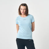 Omnitau Women's Winchester Organic Cotton Crew Neck T-Shirt - Sky Blue