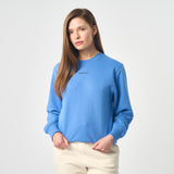 Omnitau Women's Ellyse Organic Cotton Medium Fit Sweatshirt - Blue