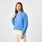 Omnitau Women's Ellyse Organic Cotton Medium Fit Sweatshirt - Blue