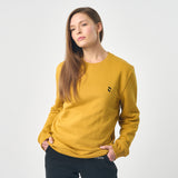 Omnitau Women's Prime Organic Cotton Crew Neck Sweatshirt -  Yellow
