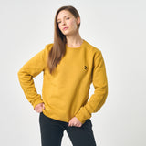 Omnitau Women's Prime Organic Cotton Crew Neck Sweatshirt -  Yellow
