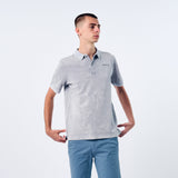 Omnitau Men's Cobham Organic Cotton Polo Shirt - Bleached Grey