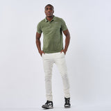 Omnitau Men's Henley Organic Cotton Chino Trousers - Cream