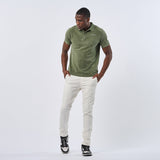 Omnitau Men's Henley Organic Cotton Chino Trousers - Cream