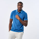 Omnitau Men's Cobham Organic Cotton Polo Shirt - Mid Blue
