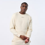 Omnitau Men's Ellyse Organic Cotton Medium Fit Sweatshirt - Cream