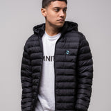 Omnitau Men's Hybrid Recycled Padded Hood Jacket - Black