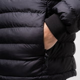 Omnitau Men's Hybrid Recycled Padded Hood Jacket - Black