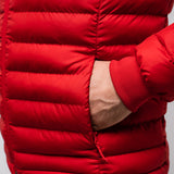 Omnitau Men's Hybrid Recycled Padded Hood Jacket - Red