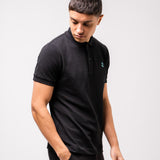 Omnitau Men's Hybrid Organic Cotton Polo Shirt - Black
