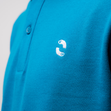 Omnitau Men's Drive Organic Cotton Avant Polo Shirt - Mid Blue