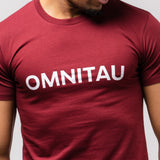 Omnitau Men's OmniX Organic Cotton Omni Crew Neck T-Shirt - Burgundy