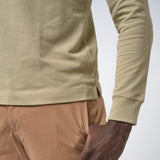 Omnitau Men's Pimlico Organic Cotton Long Sleeve Polo Shirt - Green