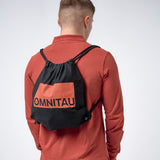 Omnitau Unisex Gym Essentials Organic Cotton Drawstring Bag - Black