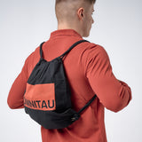 Omnitau Unisex Gym Essentials Organic Cotton Drawstring Bag - Black
