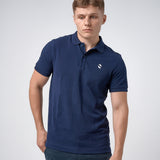 Omnitau Men's Hybrid Organic Cotton Polo Shirt - French Navy